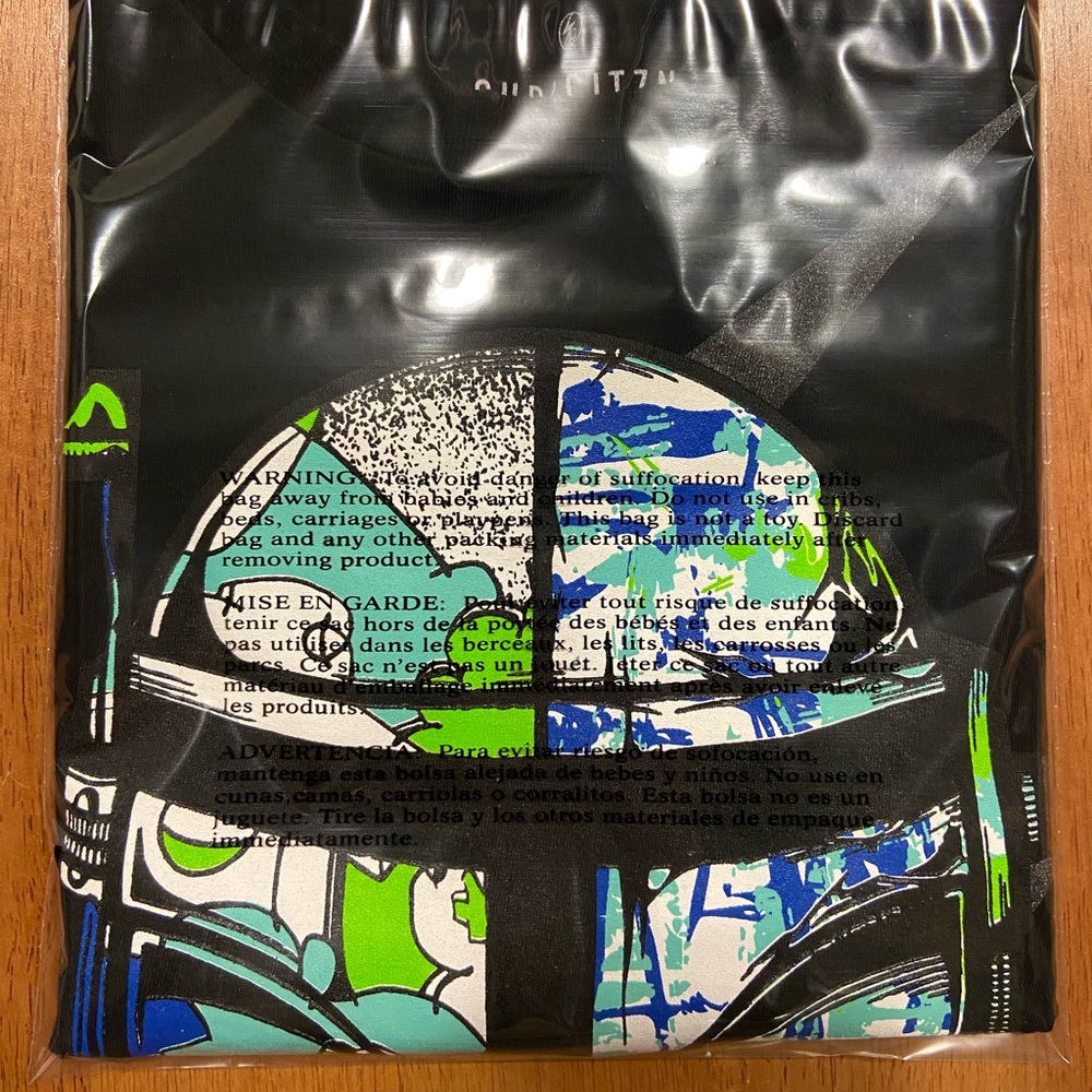 Mandalorian Colorful T-Shirt, Black sz S - Picture 8 of 8